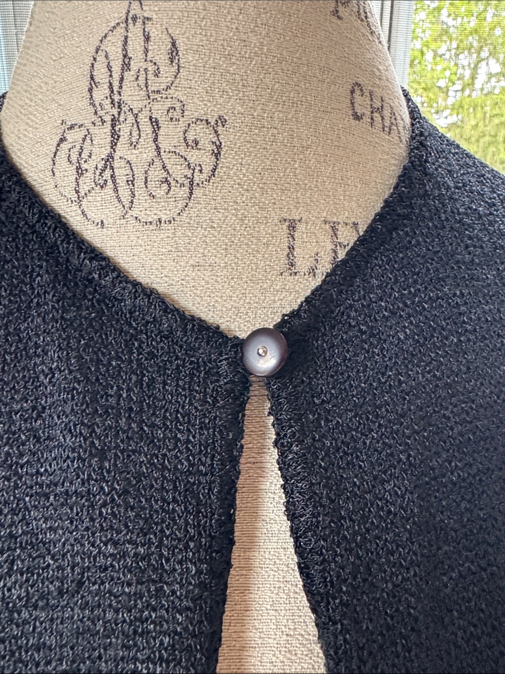 French Rags 80’s 90’s Santana knit vintage long sweater cardigan medium/large - Picture 3 of 6